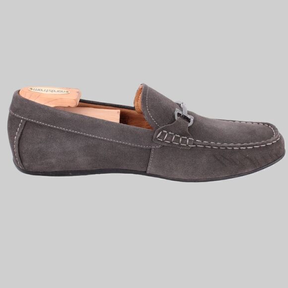 VIONIC Mercer Mason Driving Mocs Leather Loafers in Gray Sz. 11 - Picture 6 of 11